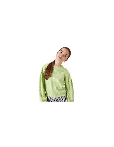 Girls sweat electric lime 12 ans - Garcia