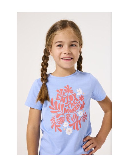 T-shirt pour fille Della blue - Garcia