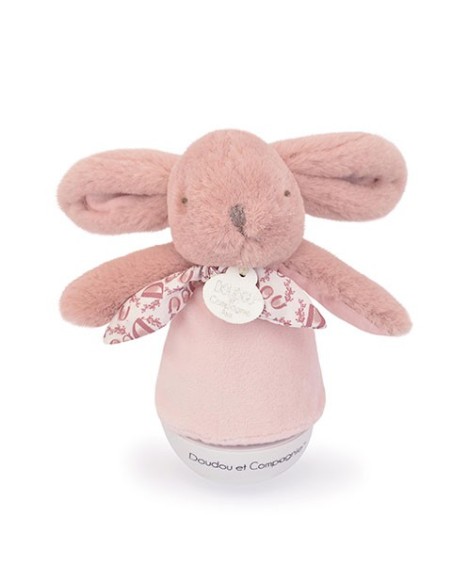 Veilleuse musicale lapin rose -  Doudou et compagnie