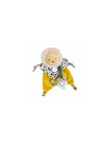 Doudou attache tetine lion - Doudou et compagnie