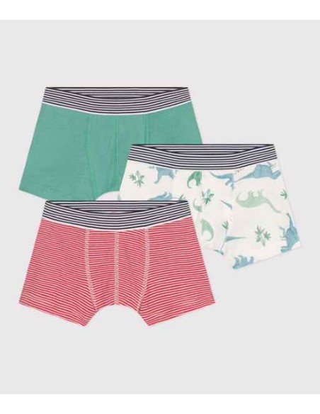 Lot de 3 boxer dino -Petit Bateau