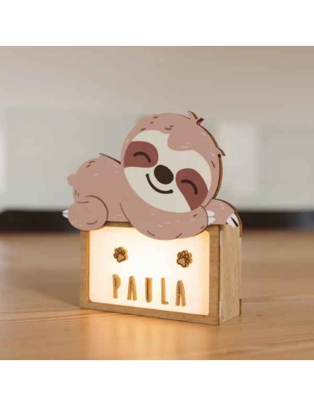 Lampe personnalisable paresseux - Vintiun