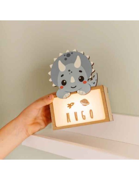 Lampe personnalisable dino - Vintiun