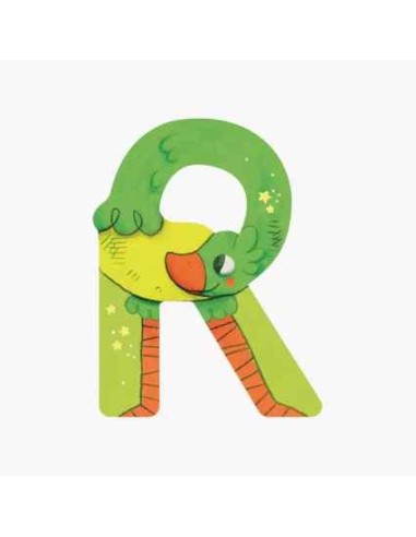 Lettre R en bois - Moulin Roty