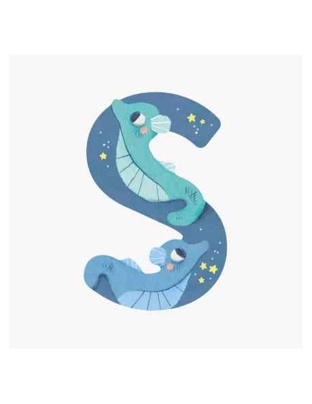 Lettre S en bois - Moulin Roty