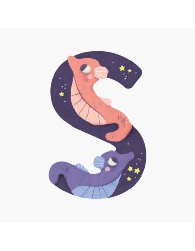 Lettre S en bois - Moulin Roty