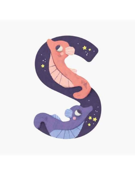 Lettre S en bois - Moulin Roty