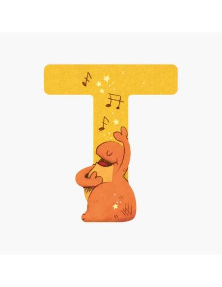 Lettre T en bois - Moulin Roty