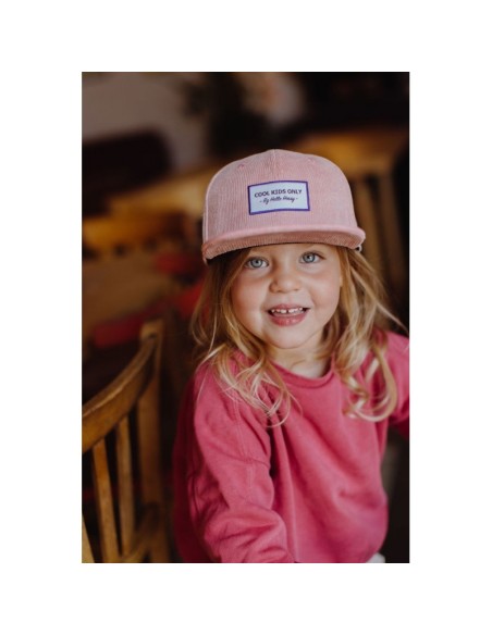 Casquette en velours rose - Hello Hossy