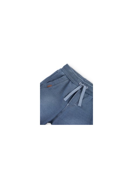 Bermuda en molleton jean élastique pour garçon - Boboli