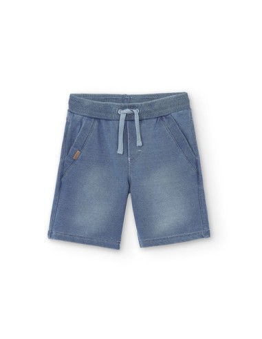 Bermuda en molleton jean élastique pour garçon - Boboli