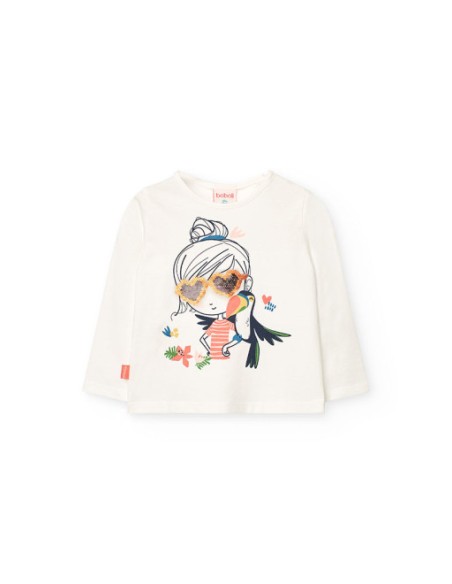 T-Shirt manche longue pour bébé fille -Bobobli
