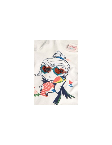T-Shirt manche longue pour bébé fille -Bobobli