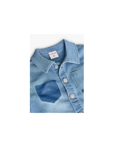 Chemise jean maille pour bébé -Boboli