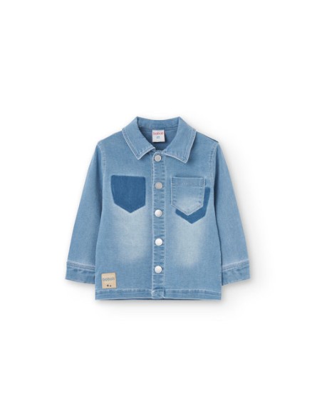 Chemise jean maille pour bébé -Boboli