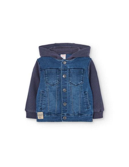 Veste en jean bi matiere pour bébé - Boboli
