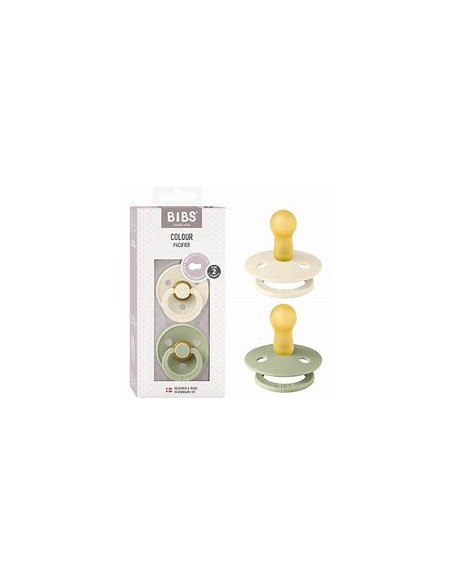 Tetine colour Ivoire/sauge taille 2 - Bibs