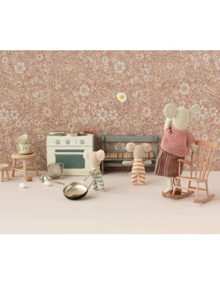 Set de Cuisine Maileg – Mini Cuisine Métal avec Accessoires | Jouet Vintage pour Maison de Souris