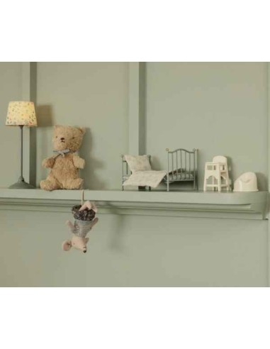 Lit Vintage Maileg Vert Menthe – Pour Souris | Accessoire Miniature Élégant