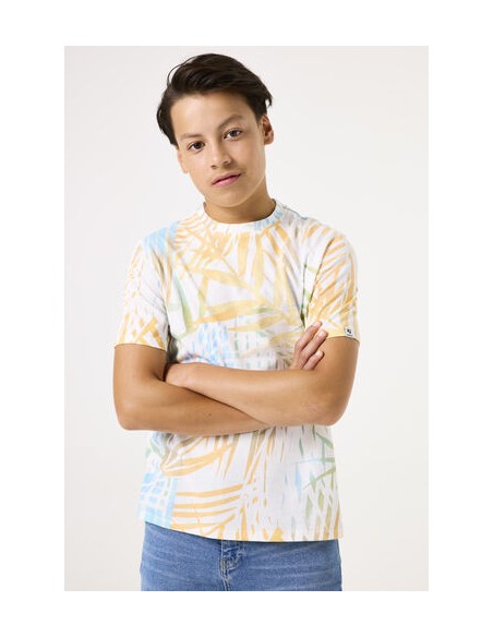 T-shirt charcoal blanc - Garcia