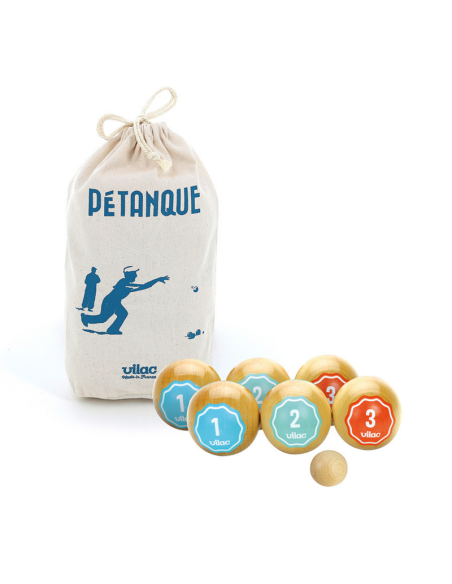 Jeu de pétanque retro en bois - Vilac