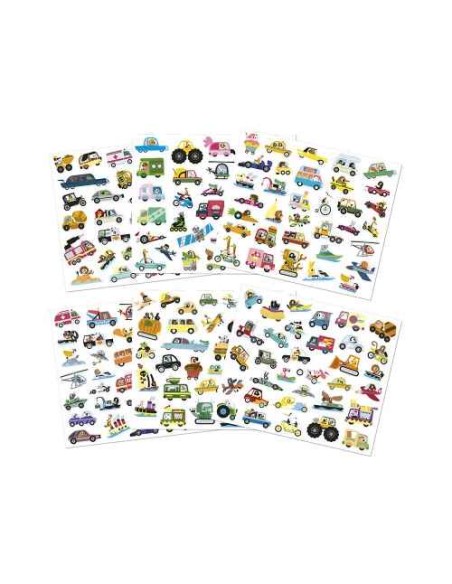 Stickers les véhicules x 200 - Janod