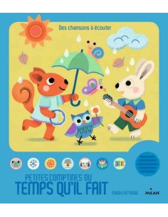 Livre les comptines du temps qu'il fait - Milan