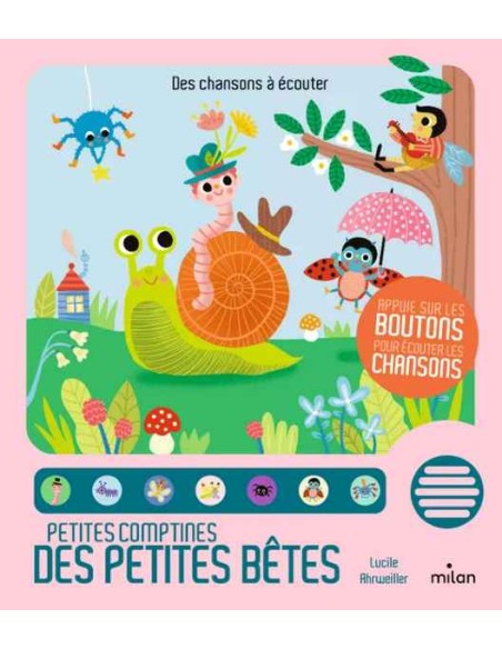 Livre les comptines des petites betes - Milan