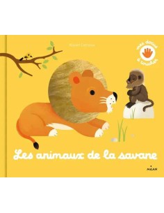 Livre a toucher les animaux de la savane - Milan