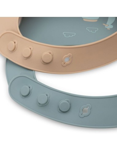 Bavoir Silicone On The Go 2 Unités - Jollein