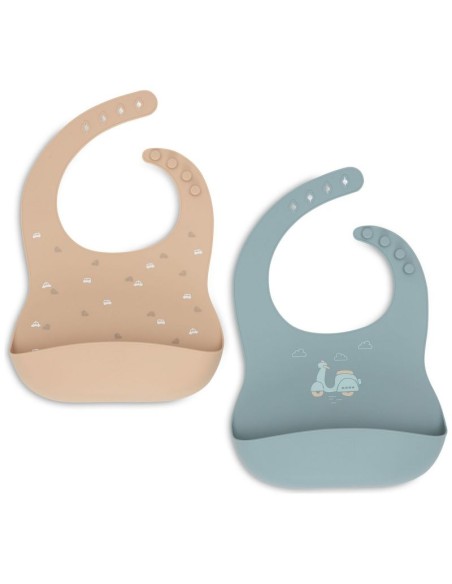 Bavoir Silicone On The Go 2 Unités - Jollein