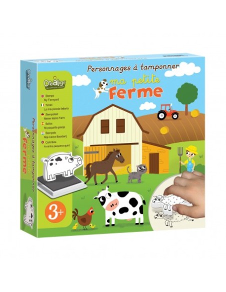 Coffret Personnages à Tamponner Ma Petite Ferme - Crea lign'