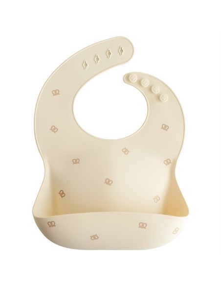 Bavoir en silicone bretzel - Mushie