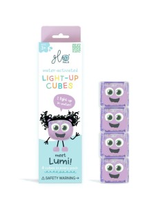 Cubes lumineux violet - Glo pals