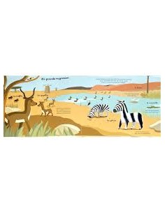 Livre a toucher les animaux de la savane - Milan 2
