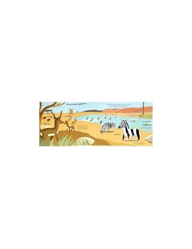 Livre a toucher les animaux de la savane - Milan