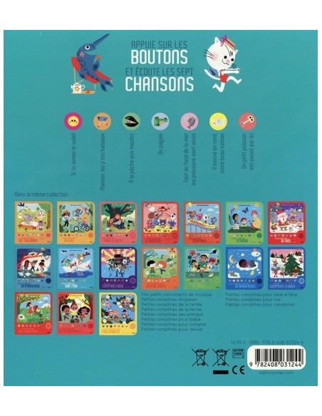 Livre les comptines du bord de mer - Milan
