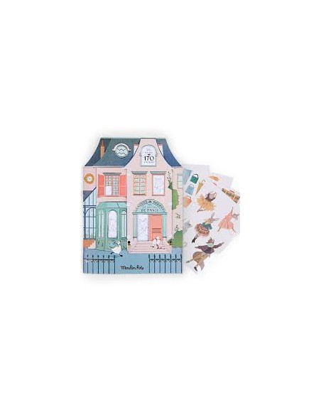 Cahier Coloriage sticker ecole de danse - Moulin Roty