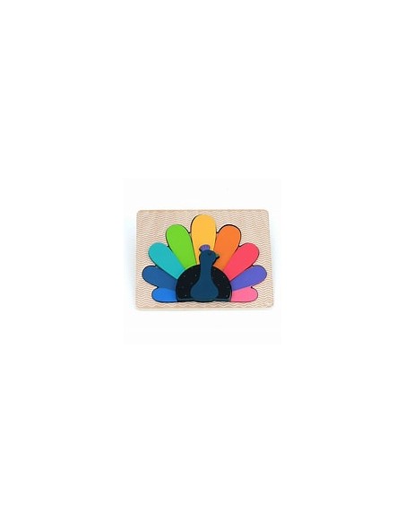 Puzzle encastrement paon Andy Westface - Vilac