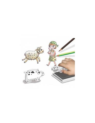 Coffret Personnages à Tamponner Ma Petite Ferme - Crea lign'
