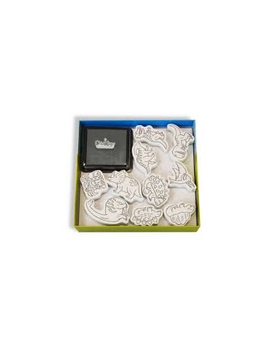 Coffret Personnages à Tamponner Les Dinosaures - Créalign'