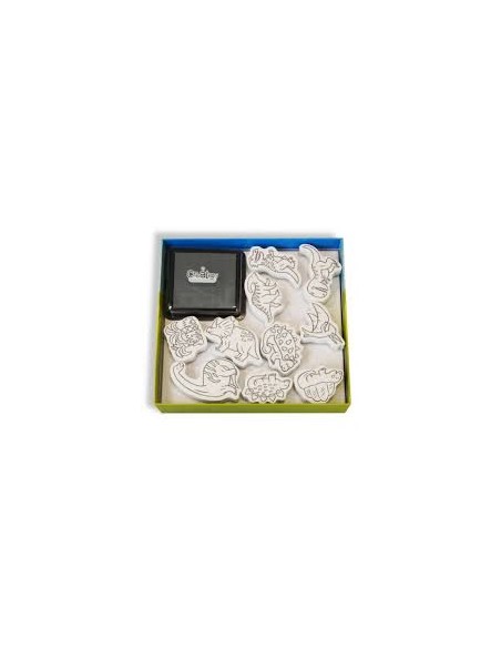 Coffret Personnages à Tamponner Les Dinosaures - Créalign'