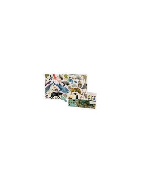 Puzzle animaux du monde 200 pièces – Moulin Roty dès 6 ans