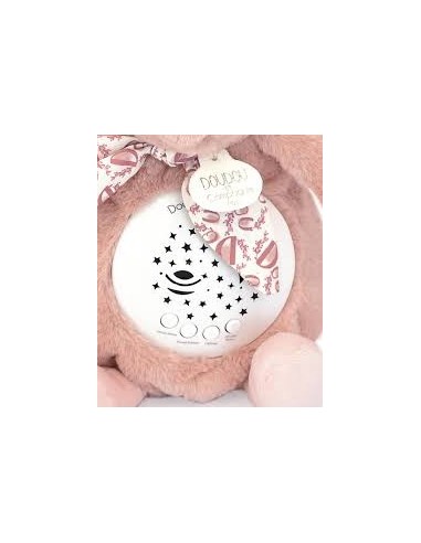 Veilleuse musicale projection Lapin rose - Doudou et compagnie