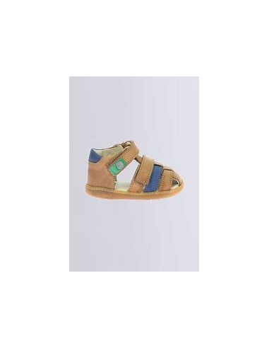 Sandales Kick Pod camel et marine | Bébé – Kickers