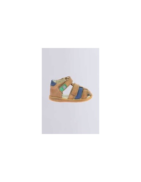 Sandales Kick Pod camel et marine | Bébé – Kickers