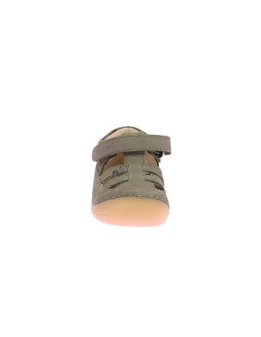 Sandales bébé Kick Sushyk kaki zèbre | Kickers cuir