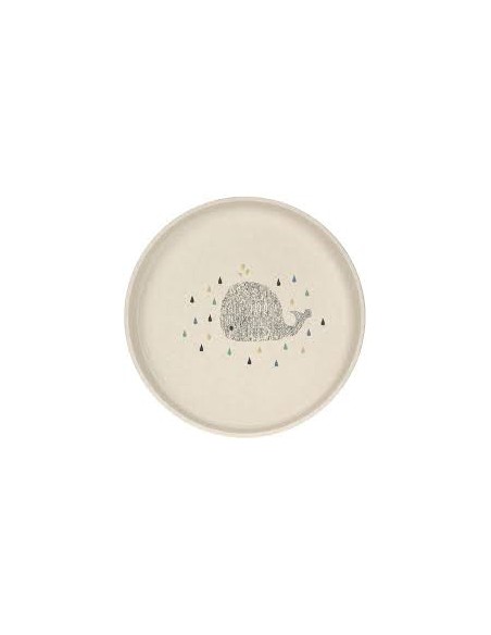 Coffret Repas Bébé Little Water Baleine – Lässig | Vaisselle Enfant Sans BPA