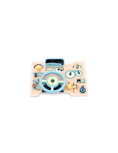 Tableau d'activités voiture Vilac - Jeu d'éveil Montessori multi-activités