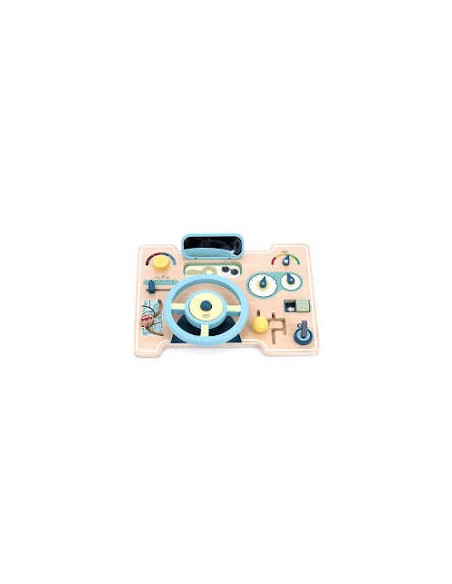 Tableau d'activités voiture Vilac - Jeu d'éveil Montessori multi-activités